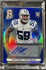 2014 Panini Spectra Anthony Hitchens RC Auto Blue Prizm /49