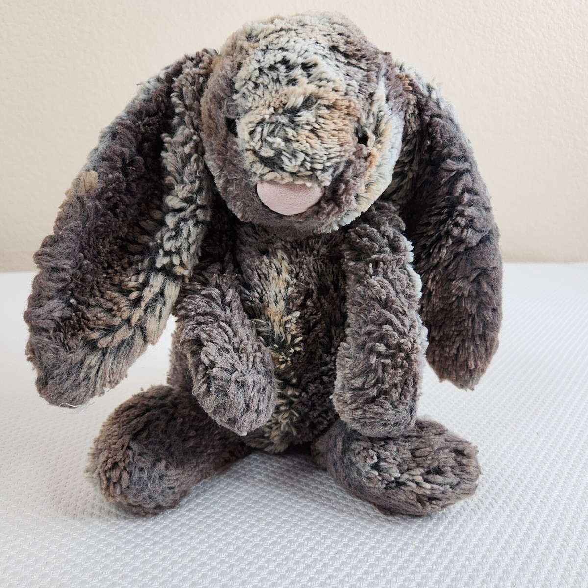Jellycat Small Bashful Woodland Bunny Rabbit Brown Gray Gold