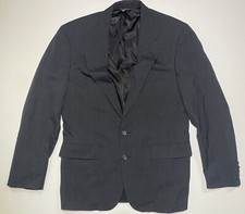VTG Chaps Ralph Lauren Men's 40R 2 Button Blazer Sport Coat 100 Wool Grey