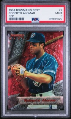 1994 Bowman's Best Roberto Alomar RED #7 Toronto Blue Jays PSA 9 MINT Vintage