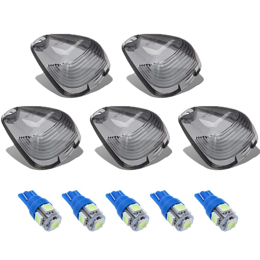 Ice Blue LED Smoke Roof Cab Marker Light Lens Cover Replacement