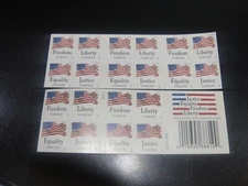 USA 2012 Sc#4645-48 Four Flags FOREVER Stamp Booklet Pane of 20 MNH XF