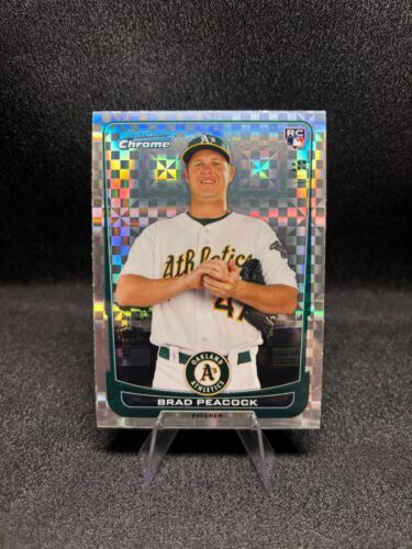 2012 Bowman Chrome - Brad Peacock #21 X-Fractor (RC)