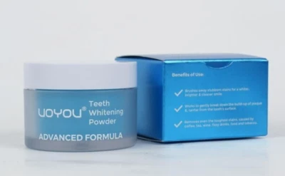 BRANDED Dentist-Approved Teeth Whitening Powder - 6 Month Teeth Whitener Supply, Tea, Co