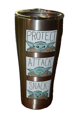 Tervis Stainless Tumbler Protect Attack Snack Grogu Slider Lid