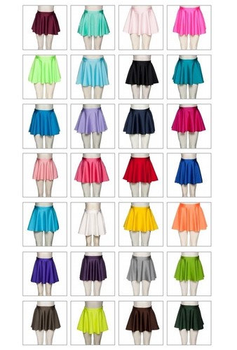 ADAGIO Niñas Ballet Danza Circular Pull On Falda Ropa de Baile LYCRA XS a XL