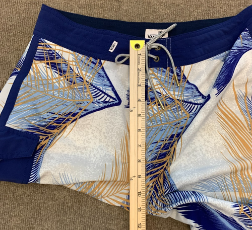 Vans Board Shorts Mens 30 Swim Tropical Hawaii Beach Surf Pool Drawstring Waist - Picture 5 of 9