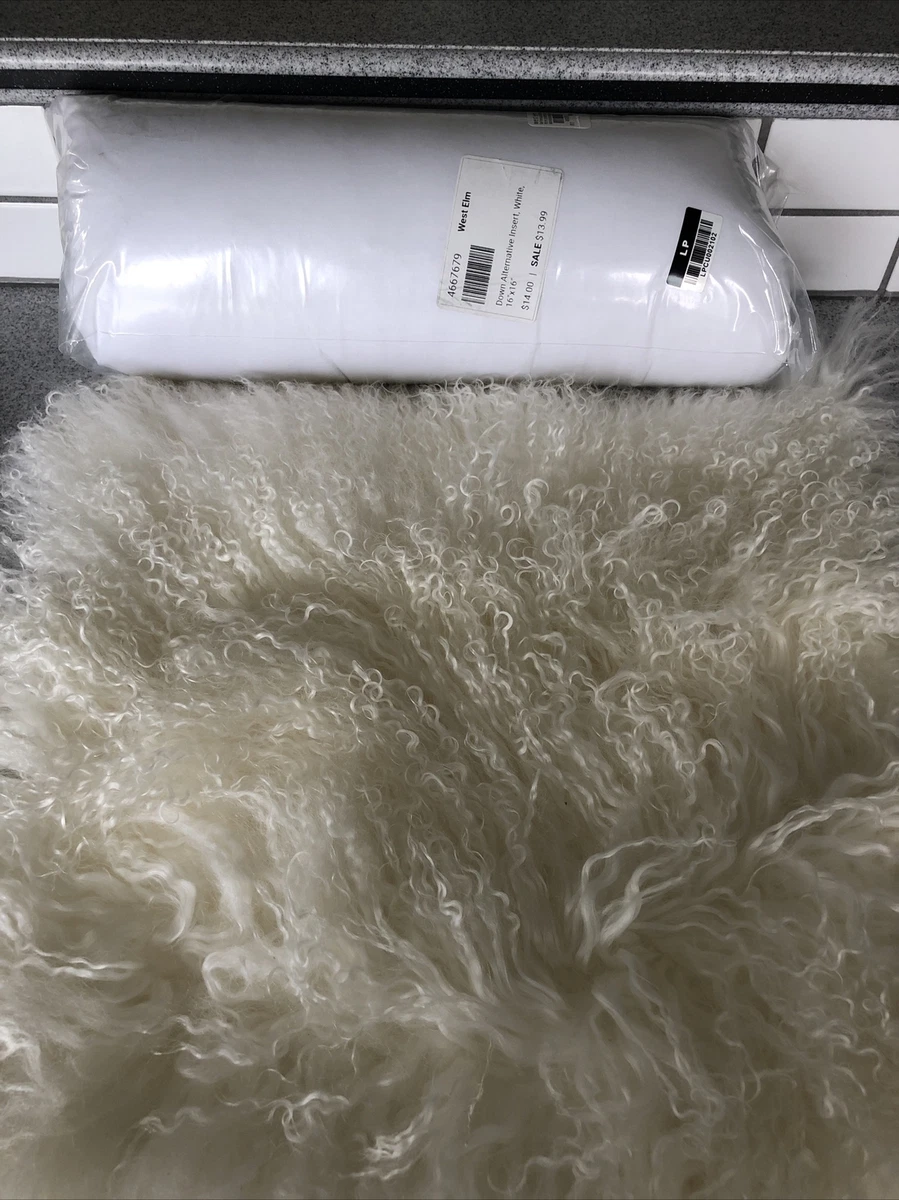 West elm hot sale mongolian lamb pillow