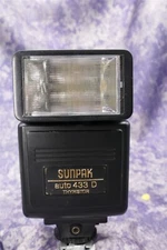 Sunpak 433 D (433D) Flash Dedicated Flash For Nikon F3, FE, FE2, FG, FM. FA, EM