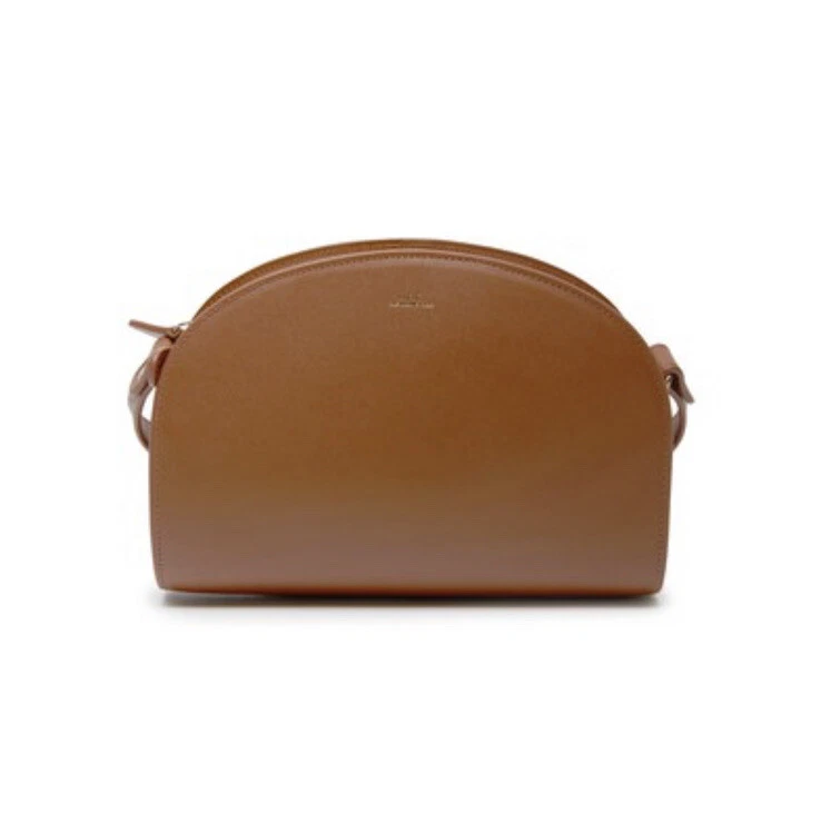 A.P.C. Demi Lune Mini Leather Shoulder Bag Retail $500