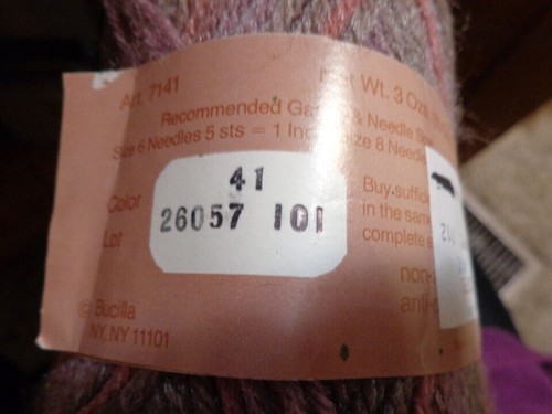 Lof of 6 Skeins Bear Marca Wintuk Ombre Color Fácil Cuidado #41 4 Capa 3 oz - Imagen 4 de 4