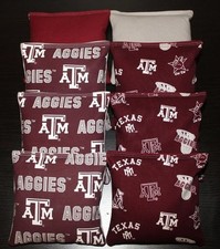TEXAS A M University AGGIES CORNHOLE BEAN BAGS Tailgate Game 8 ACA Bags