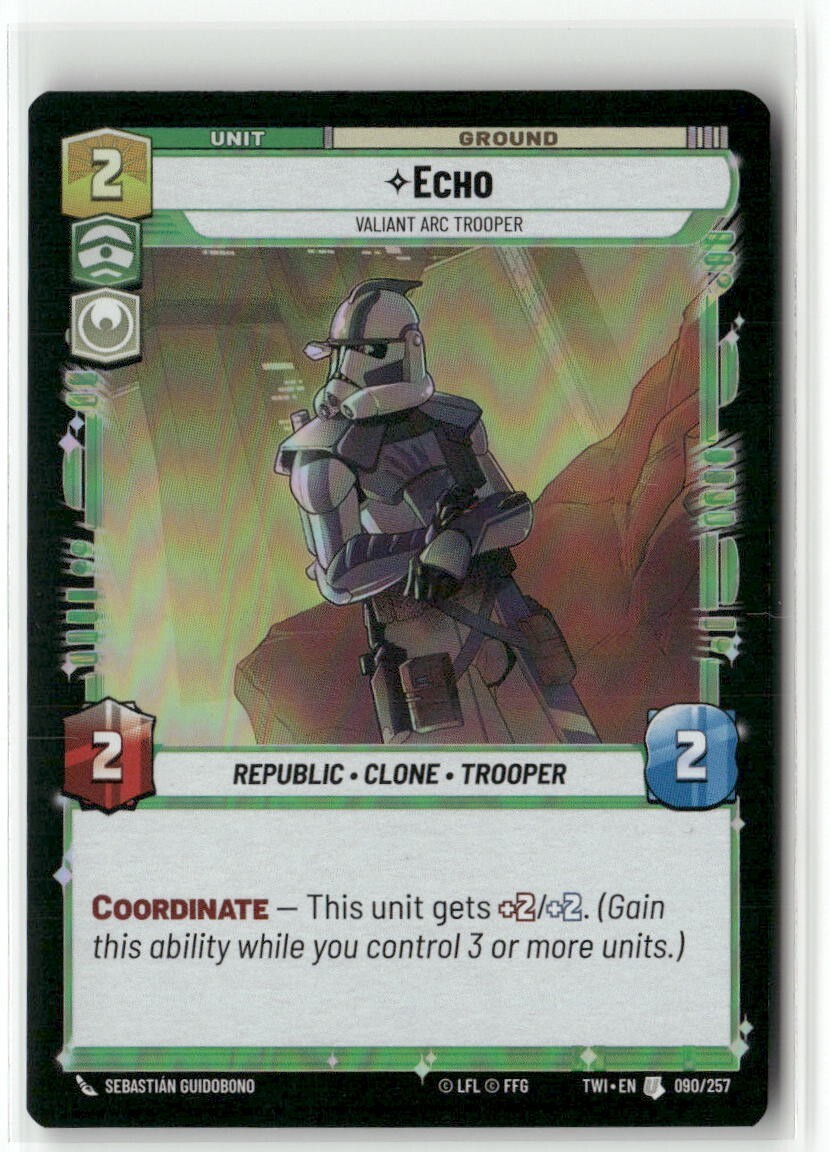 Echo - Valiant Arc Trooper Foil - TWI - Star Wars Unlimited