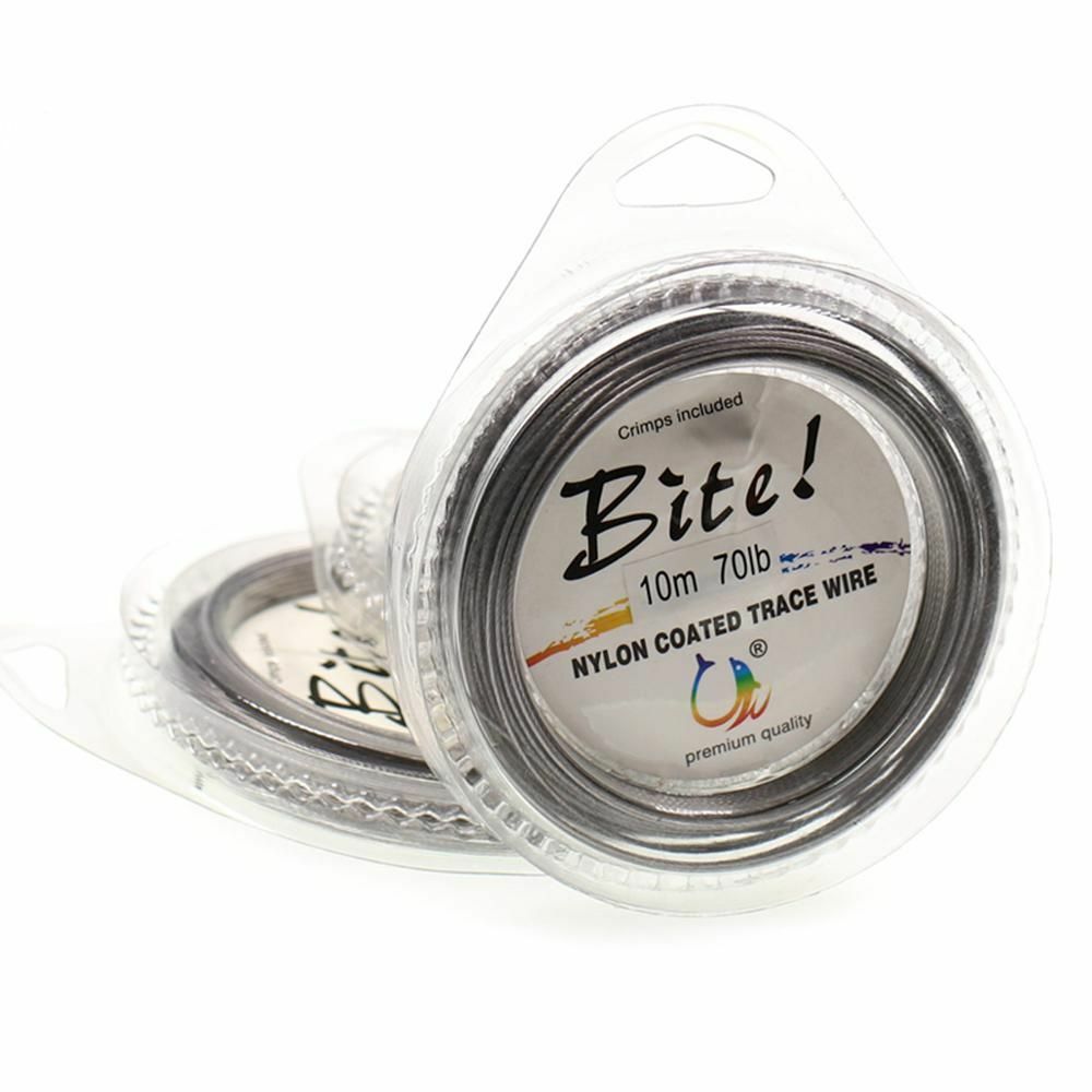10M 7Strand Braided Steel Fishing Leader Sinking Trace Fishing Line Nylon Coated