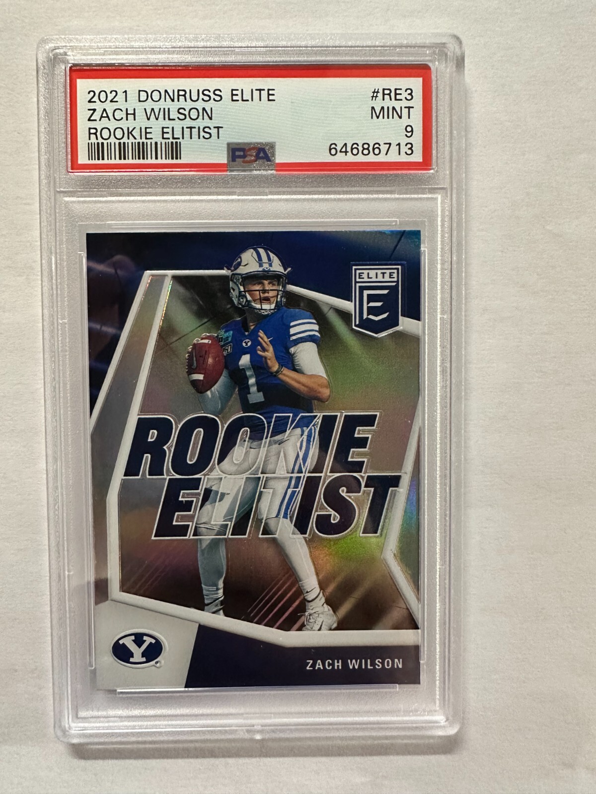 Zach Wilson Panini Donruss Elite Rookie Elitist #RE3 Base