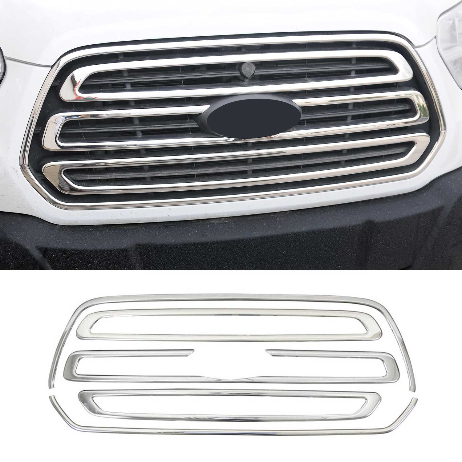 Moulure de grille de calandre chromée pour Ford Transit 2014-2018 x5