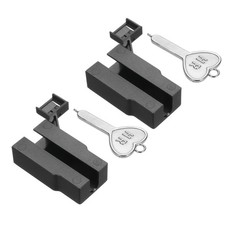 2pcs Port Blocker Locking USB Port/Dust PC Blocker with Coded Key,Black