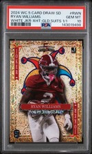 Wild Card 2024 5 Card Draw Ryan Williams White Suits 1/1 PSA 10 #RWN