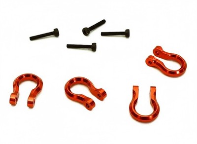 Realistic 1/10 Bow Shackle (4) for Off-Road Trail Rock Crawling