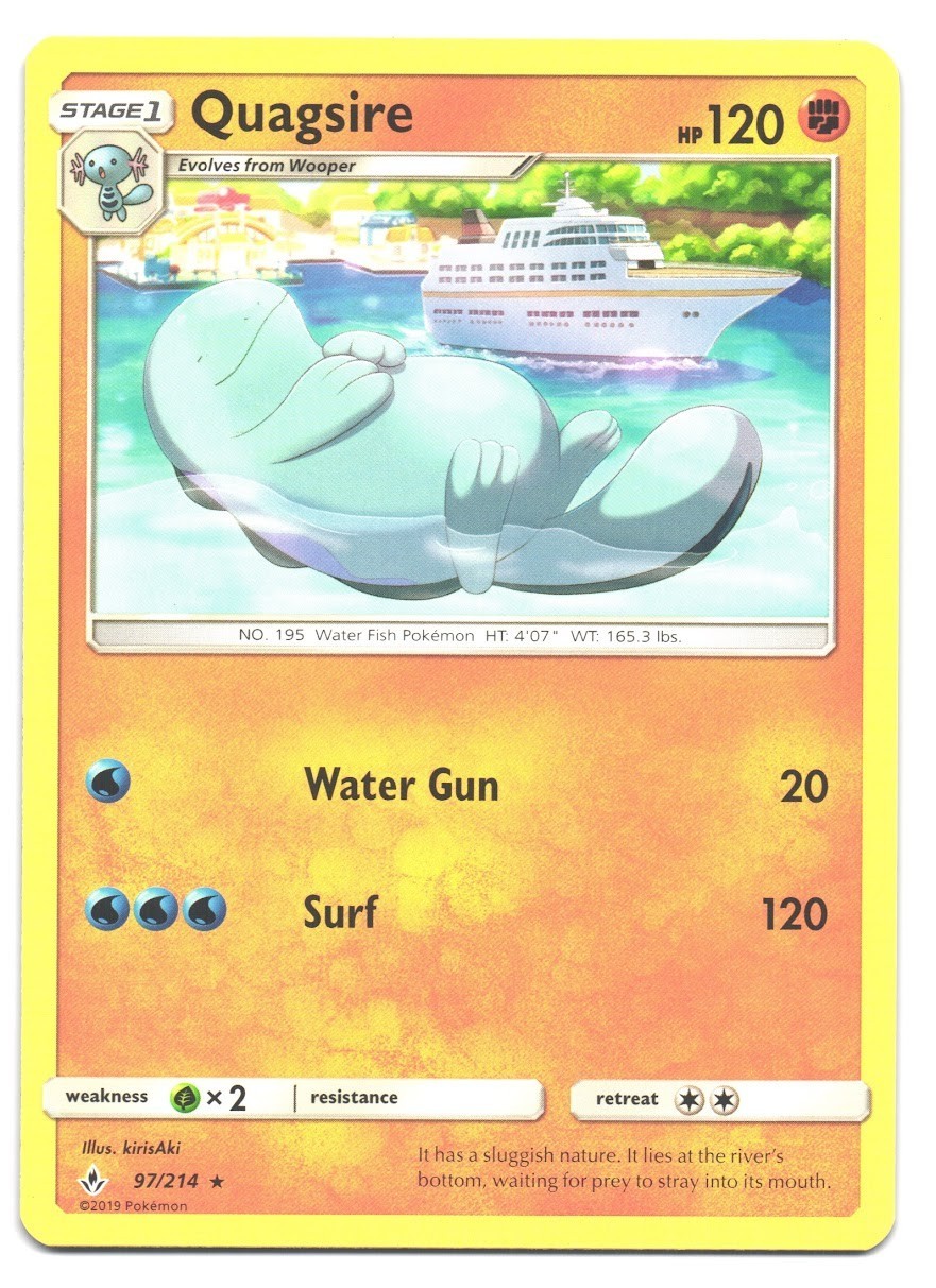 Quagsire - 97/214 - Unbroken Bonds - Pokemon Card - NM