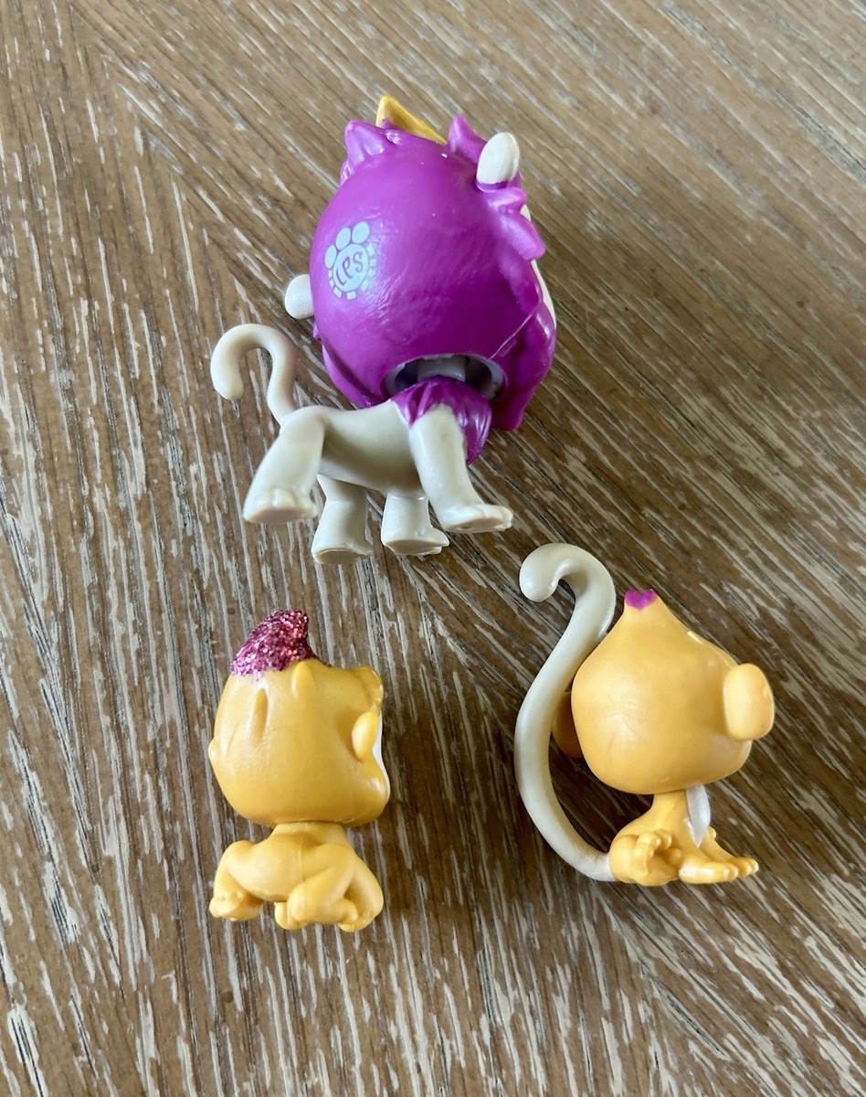 🌟LPS Littlest Pet Shop Pink Tan Orange Baboon Family 324 325 326