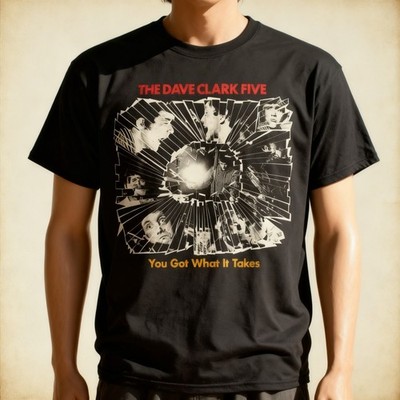 DAVE CLARK FIVE You Got What It Takes Black All Size Gift Fan T-Shirt