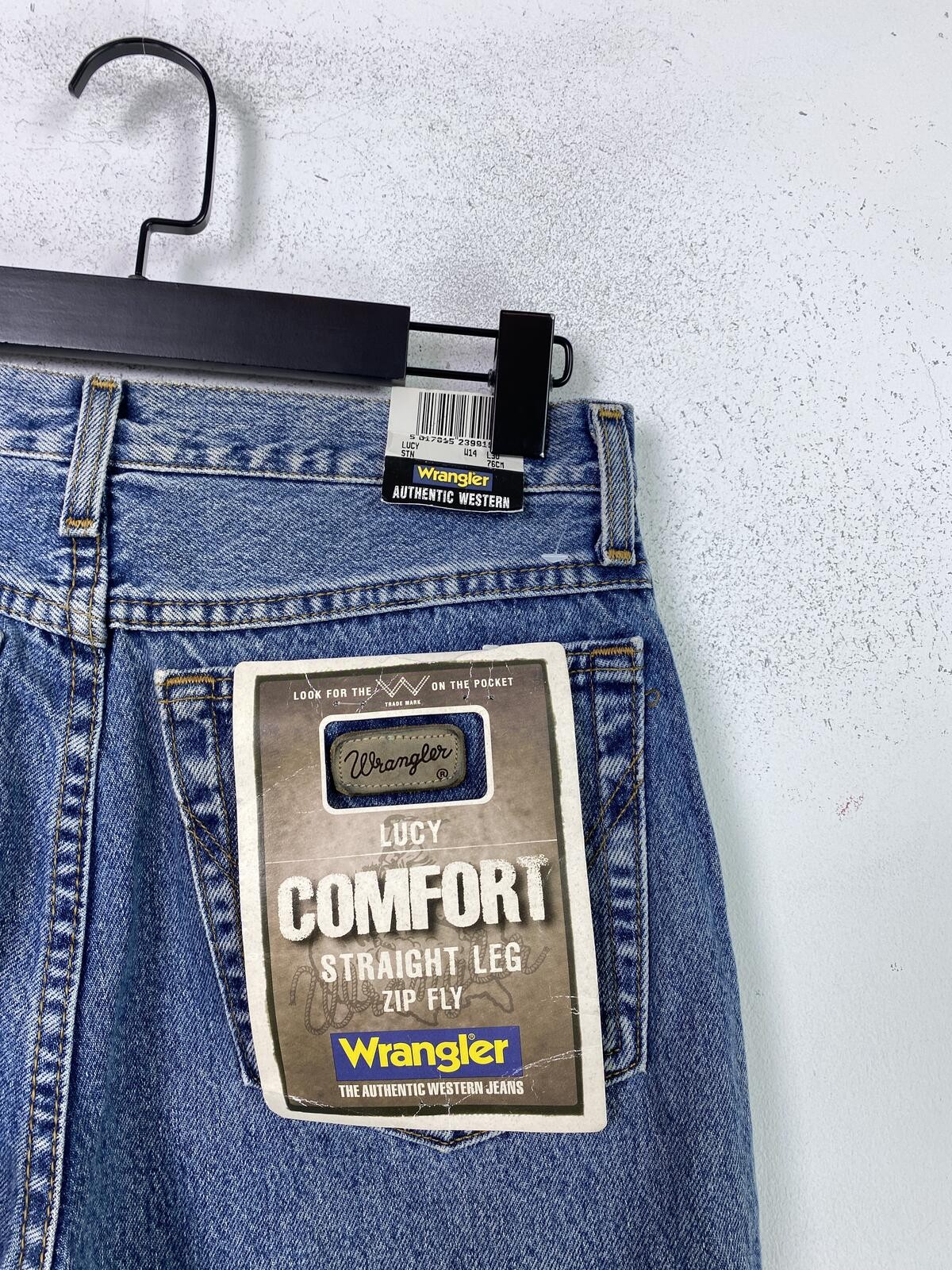 Wrangler Lucy Blue Straight Comfort Fit High Rise Jeans W14 L30 New image 6