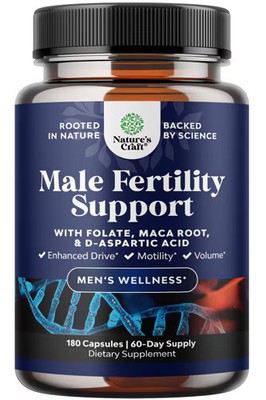 Worldwide 2 X Nature's Craft Men's Fertility Support with Folate-Maca Root & D