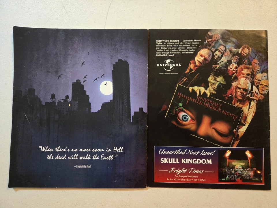 SCARY/HORROR Magazine Lot of 2 - THE NIGHT STALKERS 2013 & FRIGHT TIMES 1997 - Image 2 of 4