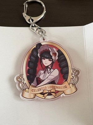 Schlüsselanhänger Danganronpa Manekineko Collaboration Cafe Acryl Celestia Lu...