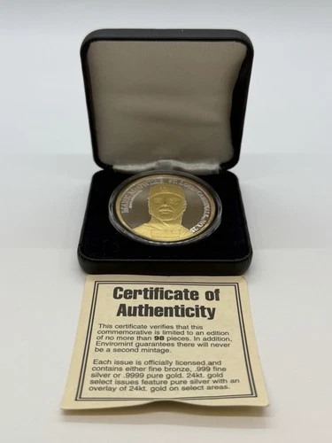 Mark McGwire MLB One Troy Ounce .999 Fine Silver W/24kt Overlay Round /98