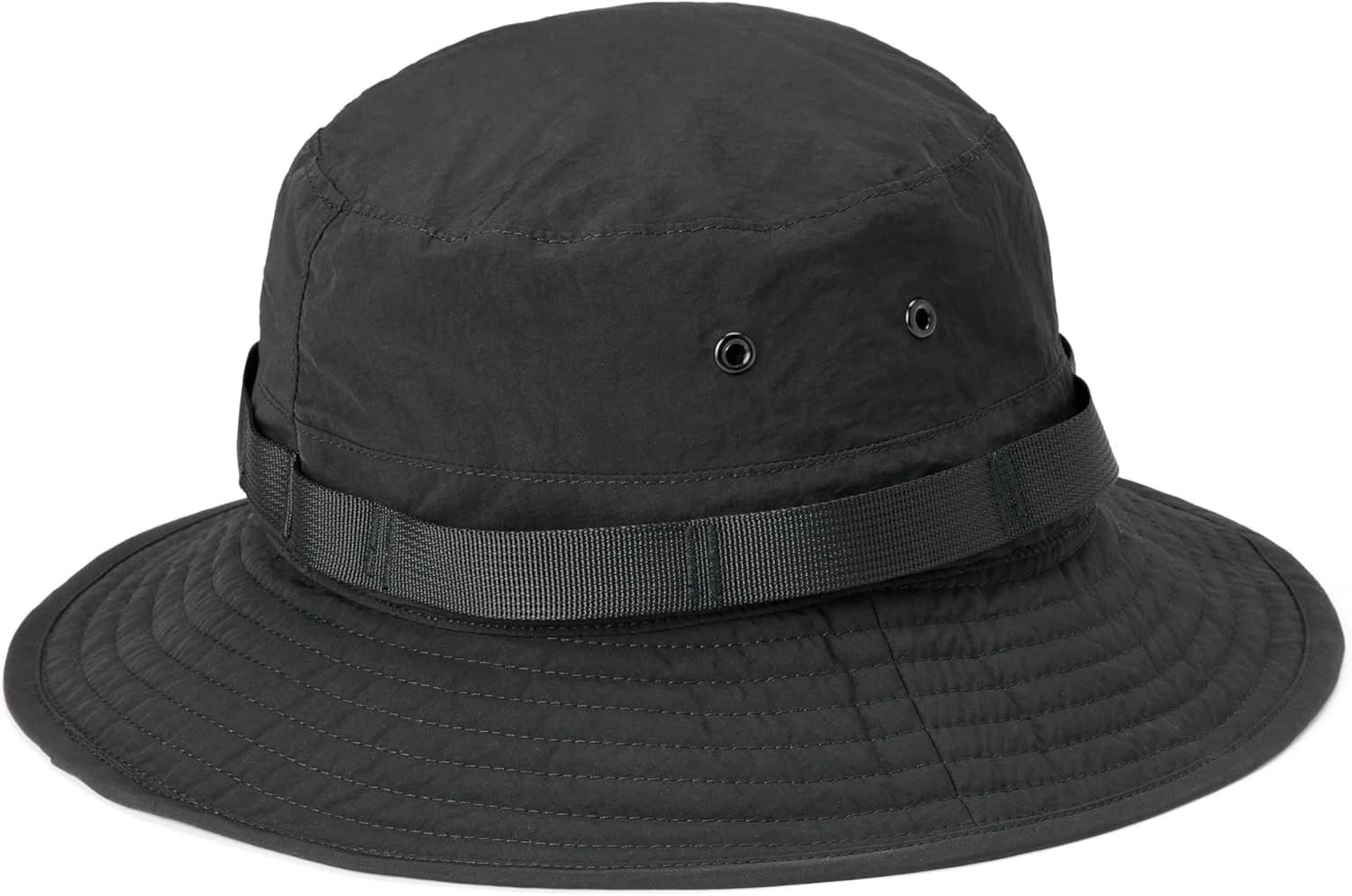 Men's Washed Nylon Outdoor Wide Brim Sun Bucket Hat