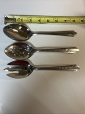 Ekco Serving Spoons Lot 3 Stainless Flatware ...