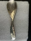 Rare Towle Sterling Silver Water Lily Aesthetic Hammered Preserve Spoon SIGNED