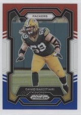 2023 Panini Prizm Red White & Blue Prizm David Bakhtiari #108 d4y
