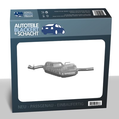 Auspuff Endtopf für Saab 9-3 + Cabriolet 900 II + Cabriolet + Coupe