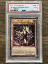 Lacrima The Crimson Tears Rota-en014 Secret Rare 1st Edition Psa 9 Yugioh