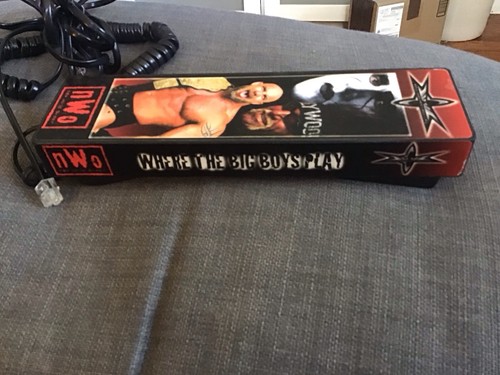 VTG NWO New World Order Telephone WCW Hulk Hogan Goldberg Sting WWF 1998 Tested - 第 2/4 張圖片