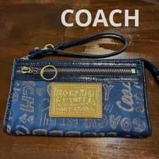 COACH POPPY long wallet with strap