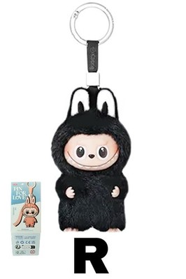 POP MART Labubu V4 The Monsters Pin For Love Alphabet Plush Pendant - Letter R
