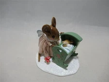 Wee Forest Folk Lullaby Angel Blue Baby - Retired and New in WFF Box