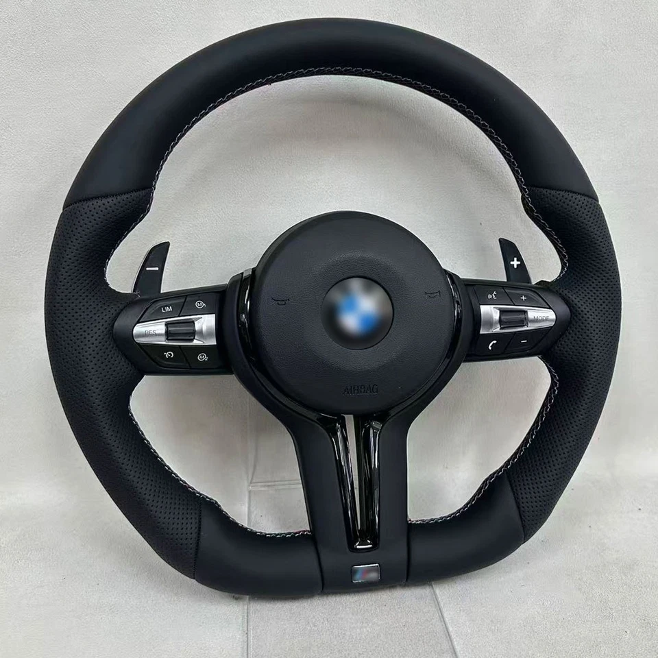 For BMW F Series F10 F11 F07 F06 F12 F13 F01 F02 Flat Bottom Steering Wheel - Image 4 of 4
