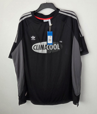 Adidas Climacool T-Shirt Herren Gr. XL Schwarz Grau Trefoil Logo Neu mit Etikett Sport Freizeit