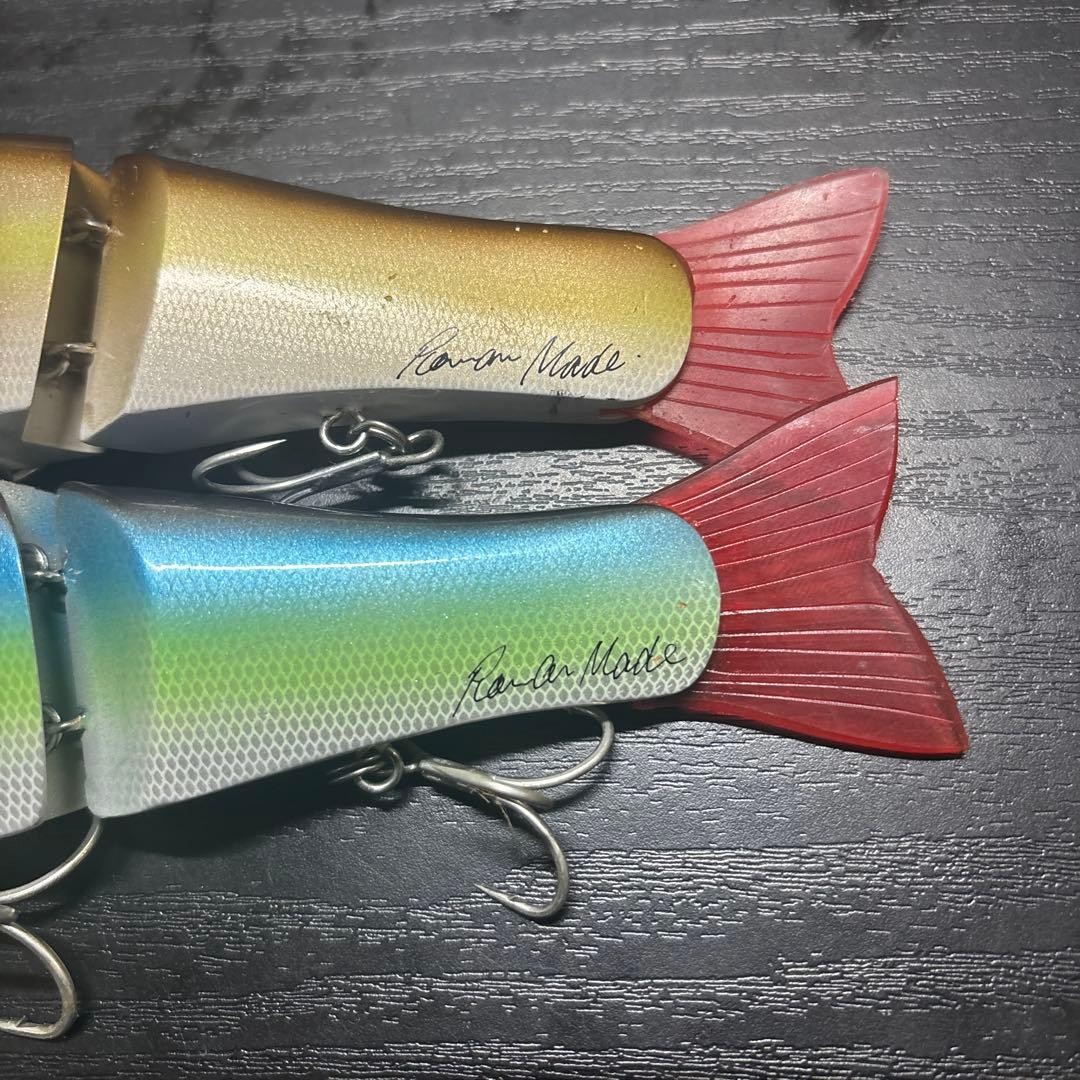 Roman Made Negotiator Big Bait, Rare Handcrafted Wood Lure, Slightly Used - Image 2