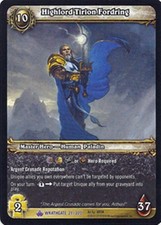 WoW - 1x Highlord Tirion Fordring - Epic  Wrathgate