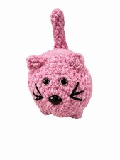New Handmade Crochet Plushie Cat Kitten pink