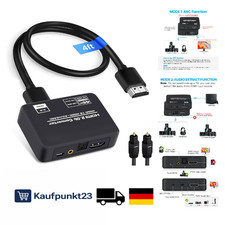 HDMI Audio Extractor 4K 60Hz HDMI zu HDMI Optisch SPDIF 3,5