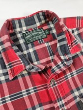 Polo Country Ralph Lauren Flannel Shirt Mens XL Red Plaid Button Up flawed 