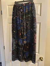 Johnny Was Audrey Nava Burnout Wide Leg Pants  395 Small