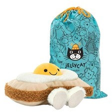 Jellycat Amuseables Egglantine Egg on Toast plush doll tags+dust bag